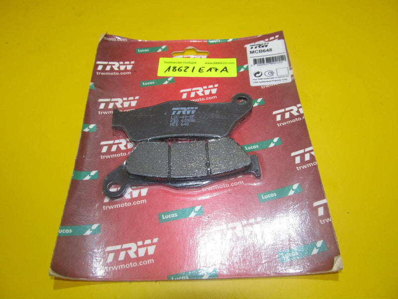 Bremsbeläge TRW MCB648 Motorrad LUC-49-6F / KBA 60988 Brake pads