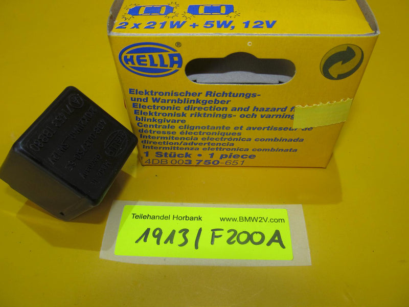 Blinkrelais Relais Hella TBB80 4DB 003750-65 2(4)x21W+0...5W 12V indicator relay