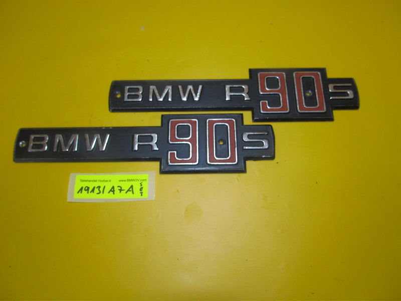 BMW R90 S Set Emblem Typenschild Platte Schriftzug Typenschild 1259369 type plate