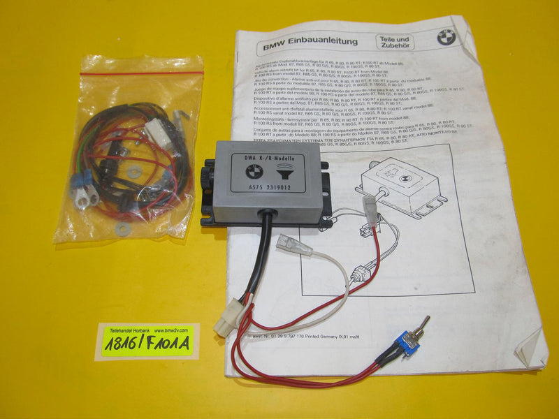 BMW R100 R80 R65 K100 K75 Alarmanlage 2319012 alarm system